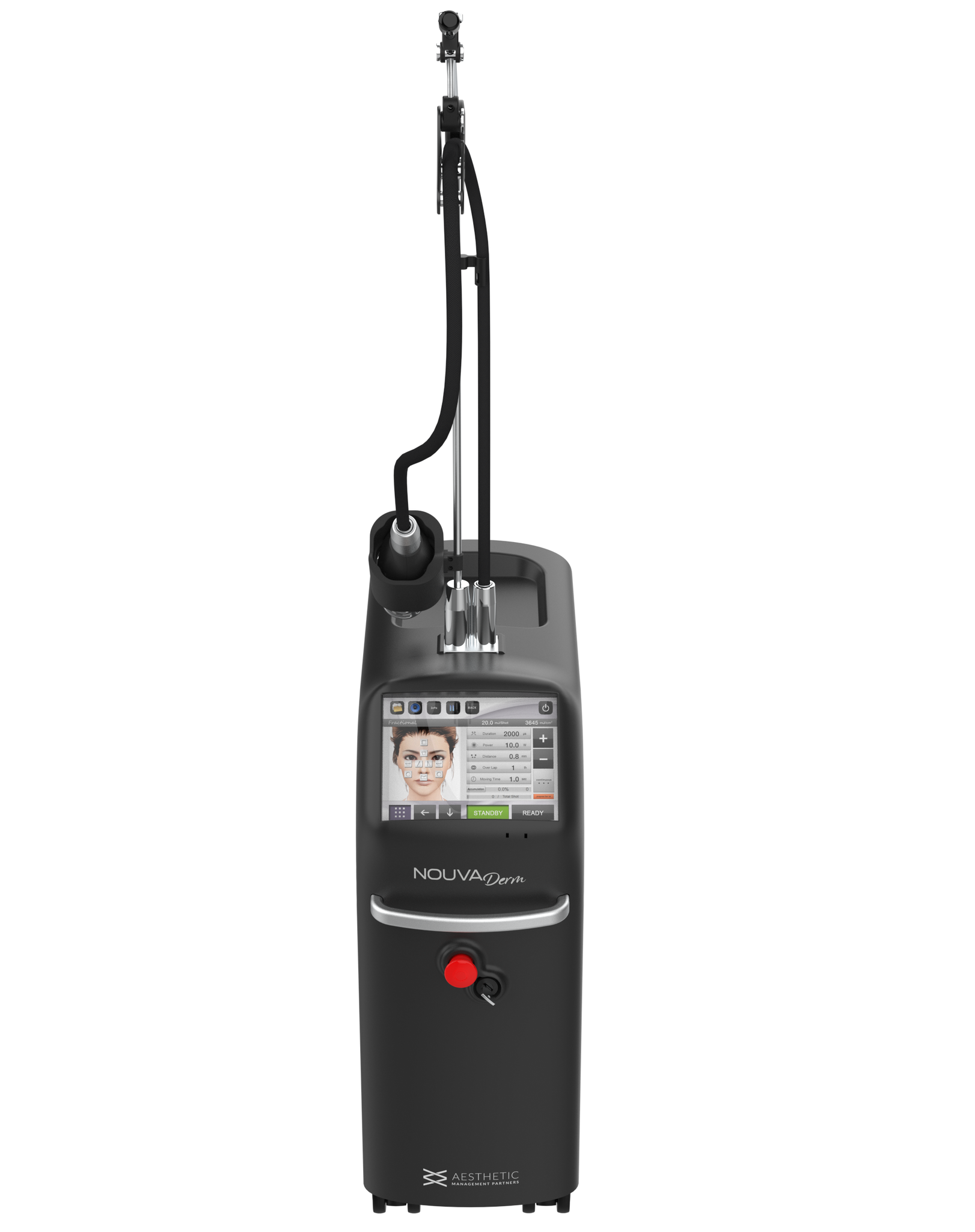 Front view of the NOUVADerm fractional laser device