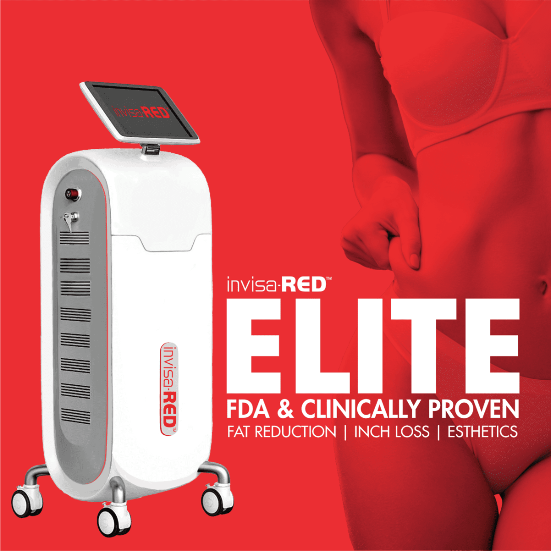 InvisaRED red light therapy panels in a treatment room at Pulse Health & Wellness in Claremore